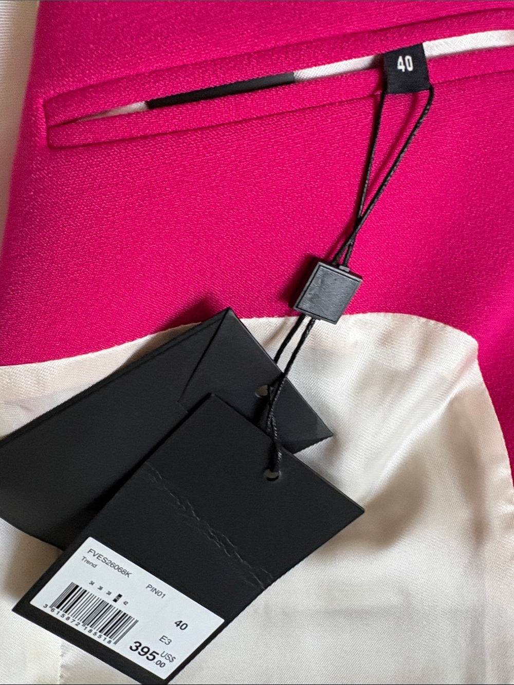 The Kooples Bright Pink Tailored Blazer - Picture 4 of 5